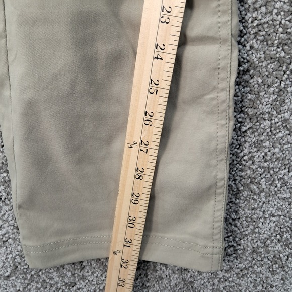 Prana Halle Hiking Pants Womens 0 Regular Tan Khaki Roll Up Cargo Zion Fabric - Picture 11 of 13
